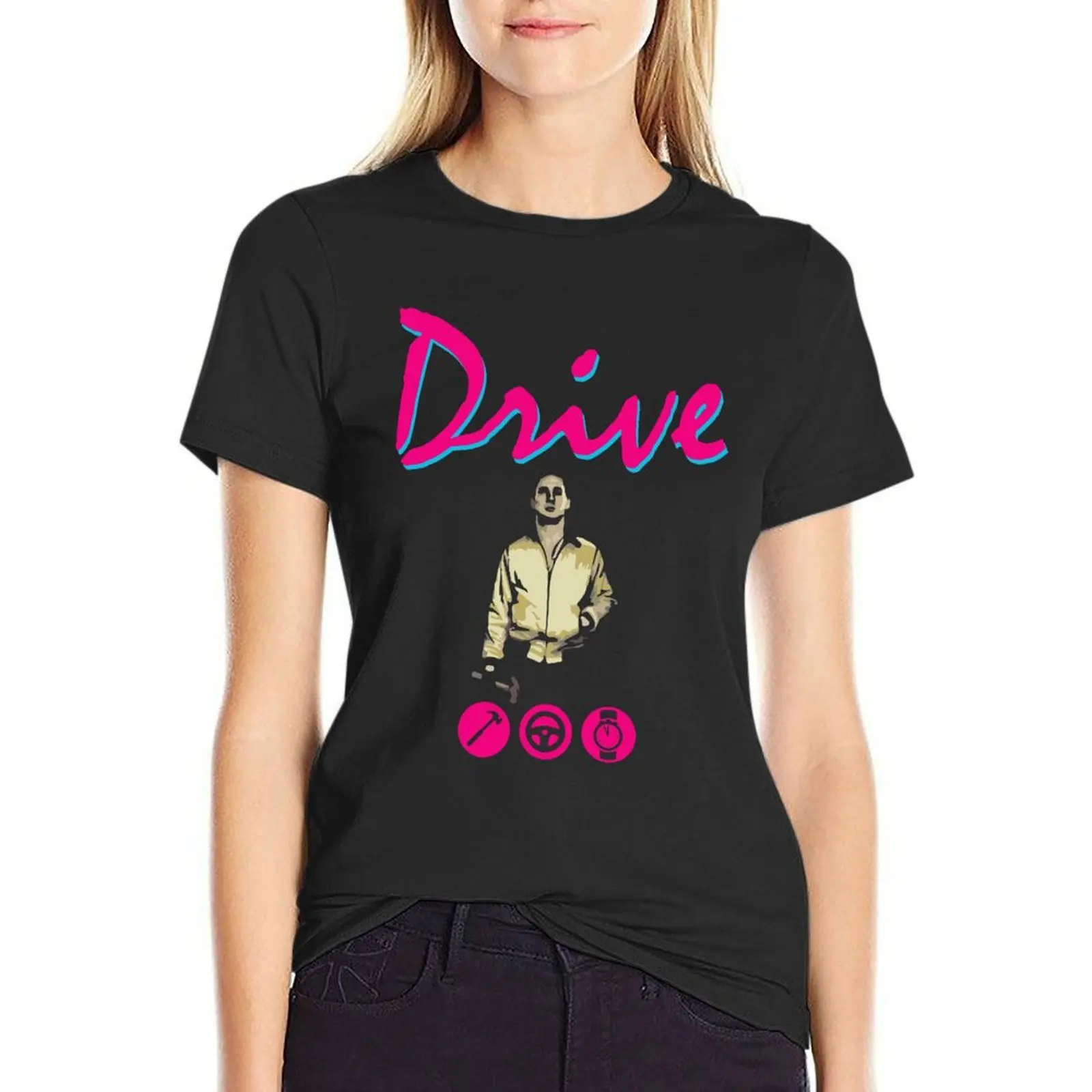 

Drive Movie T-Shirt anime aesthetic clothes plus size tops animal print t shirt Women