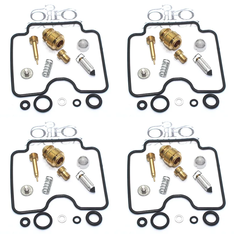 

4set for FZS1000 FAZER FZ-1 2001-2005 FZS 1000 FZ1 Motorcycle carburetor repair kit floating needle seat parts