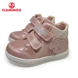 Botas antideslizantes para niños, zapatos rosas de fieltro, flamenco, talla 22-27, envío gratis, 202B-Z5-2045