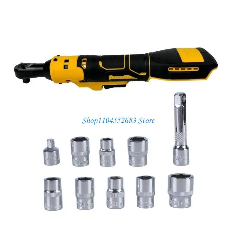 

Y6GD Electric Ratchet Cordless Ratchet Wrench 3/8" 400RPM Variable Speed 3/8" 1/4"