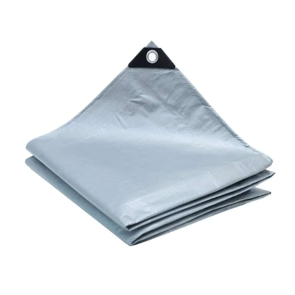 Double Thickened PE Waterproof Sun Shade Tarp Plastic UV Protection Outdoor Cargo Dust-proof Tarpaulin Tear Resistant Rainproof