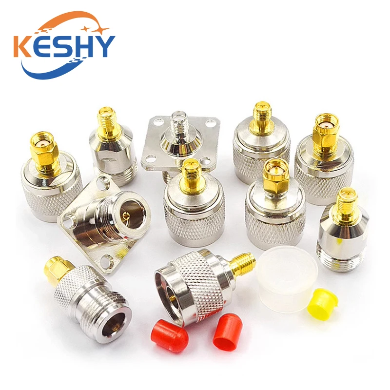 1-10PCS L16 N Male Female To Sma Male Female Straight Connector SMA To N Male Female Brass Test Converter Nickel Plated image 2