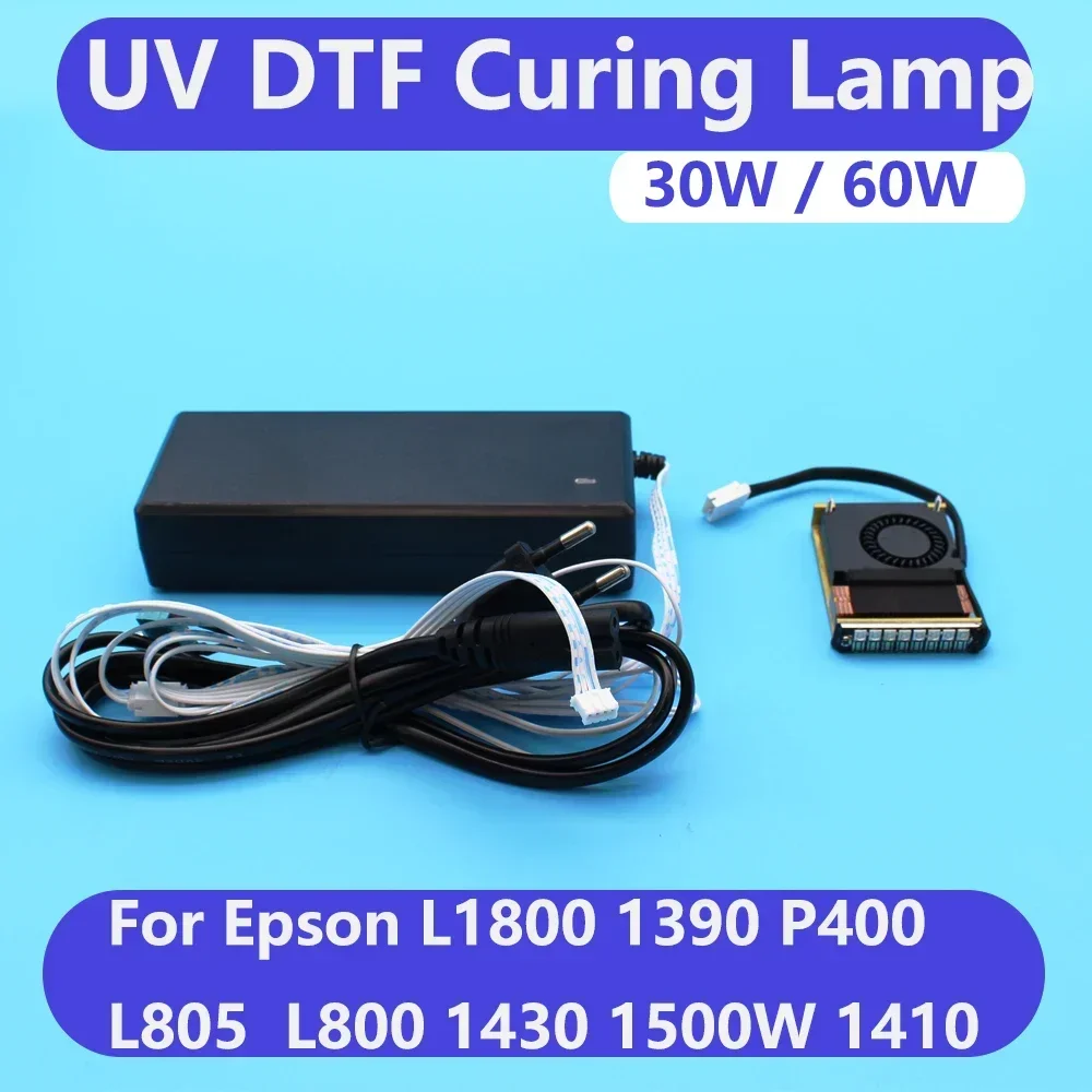 Lampe de polymérisation à encre UV, film AB pour Epson L1800, R1390, 1410, L800, L805, P400, lumière ultraviolette LED, DTF, refroidissement par air modifié