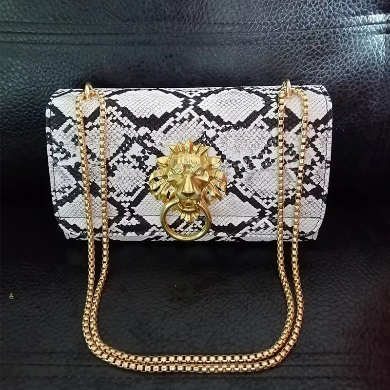 Handbags Woman brand Bags New 2023 Korean Fashion Shoulder Bags Ladies Snakeskin Crossbody Messenger Bags Female Chain Handbag