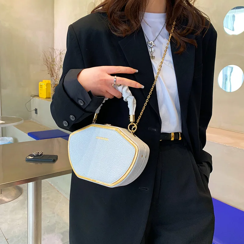 Box Shape Crossbody Bag For Women 2022 Luxury Handbags Women Bags Designer Leather Small Shoulder Bag Fashion Female Purse