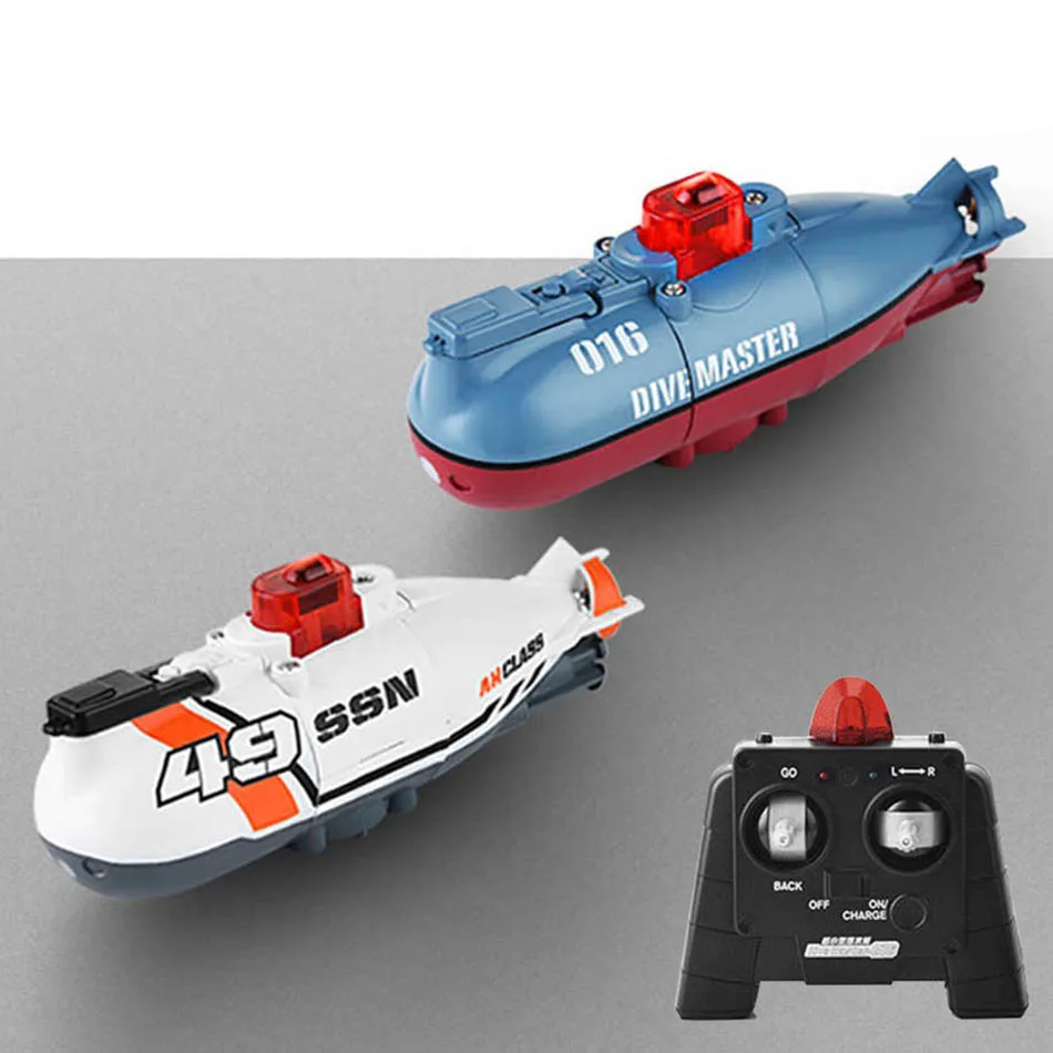 Mini RC Submarine 6CH Electric High Speed Boat Toy Dive Master Remote Control Pigboat Simulation Toy Kids For Children Gift