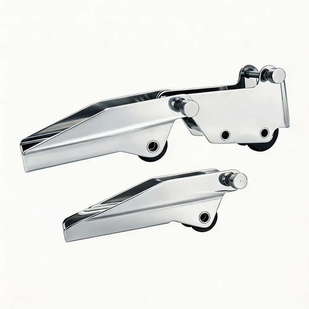 Folding Anchor Bracket Roller Anchor Rest Mount, 316 Stainless Steel Marine Anchor Holder Yacht Boat Hardware Accessory