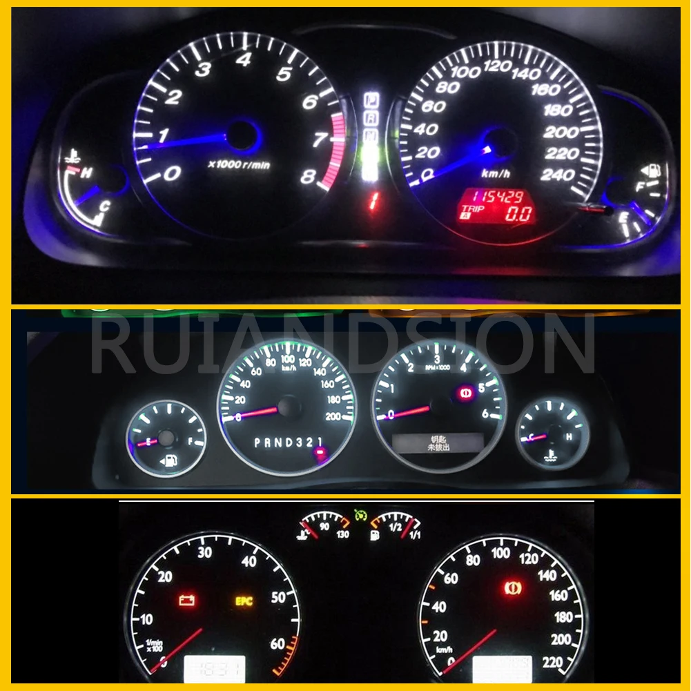 4Pcs BA7S T7 LLB281 GLB281 LED Car Bulb Interior Instrument Dashboard Clearance Light Auto Lamp White Red Blue Yellow Green 12V