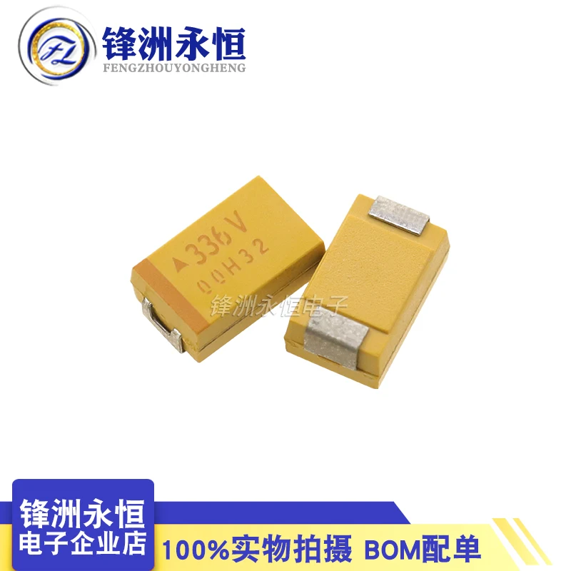 

10Pieces/Lot SMD Tantalum Capacitor Code 336V CASE-D-7343 35V 33UF Capacitors TAJD336K035RNJ