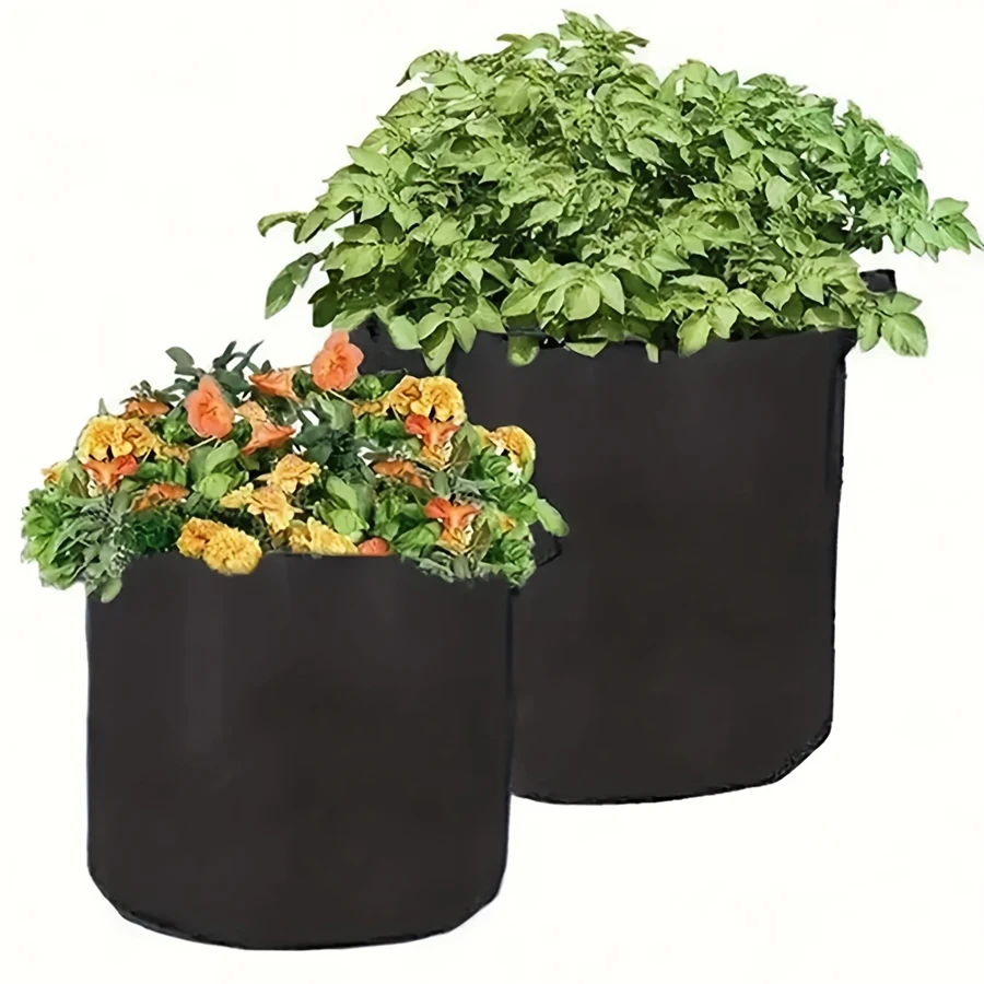 Planting Bags Planting Barrels Beautiful Planting Bags Felt Plant Cultivation Bags Flower Plant Sowing AndSeedling Raising Tools