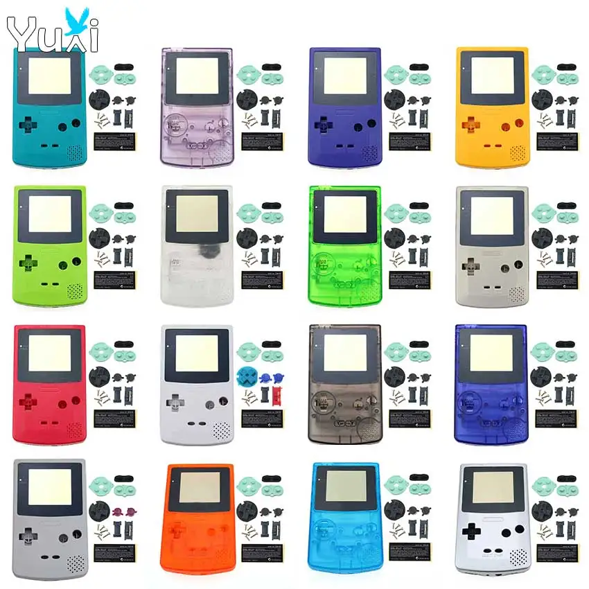 

YuXi Colorful Shell For Gameboy Color GBC Game Console Shell Housing Case Cover With Screws And Buttons Kit