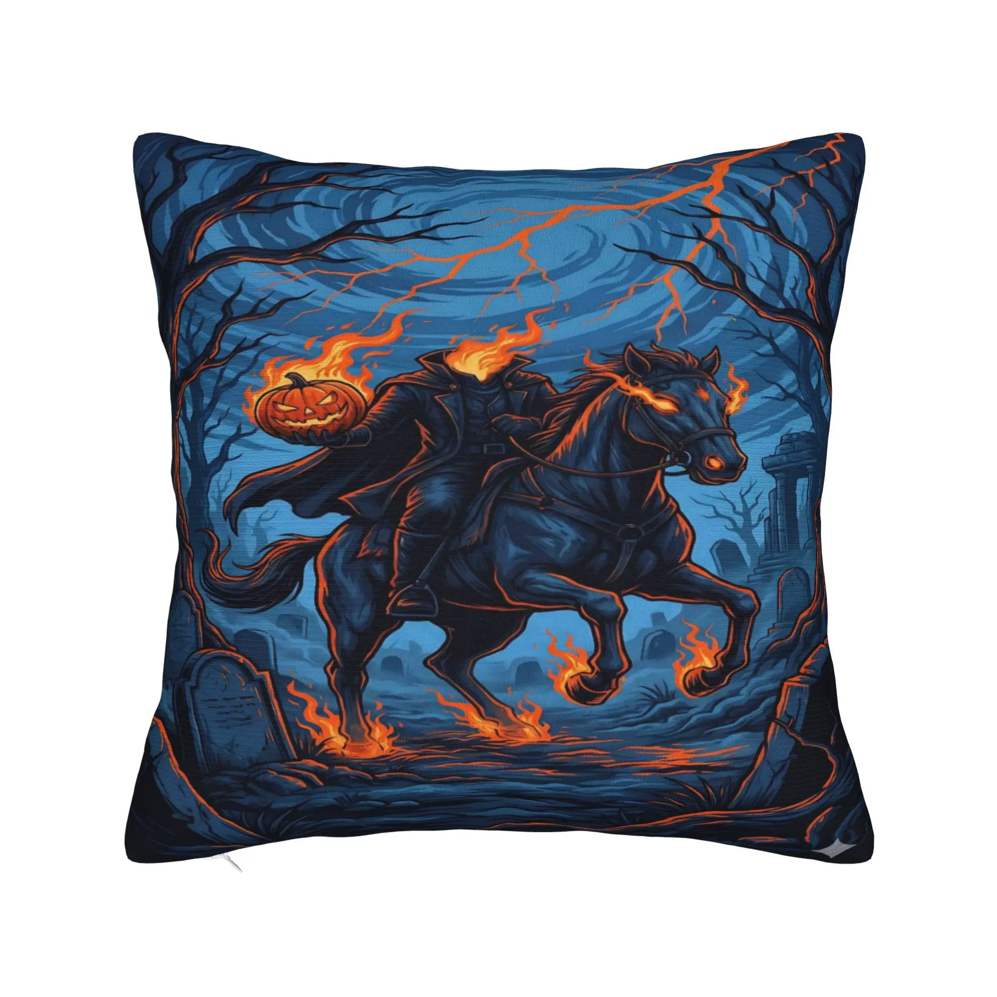 New Style Home Headless Horseman  Decoration Pillowcases Merch  Pillow Covers Zipper Multi Size