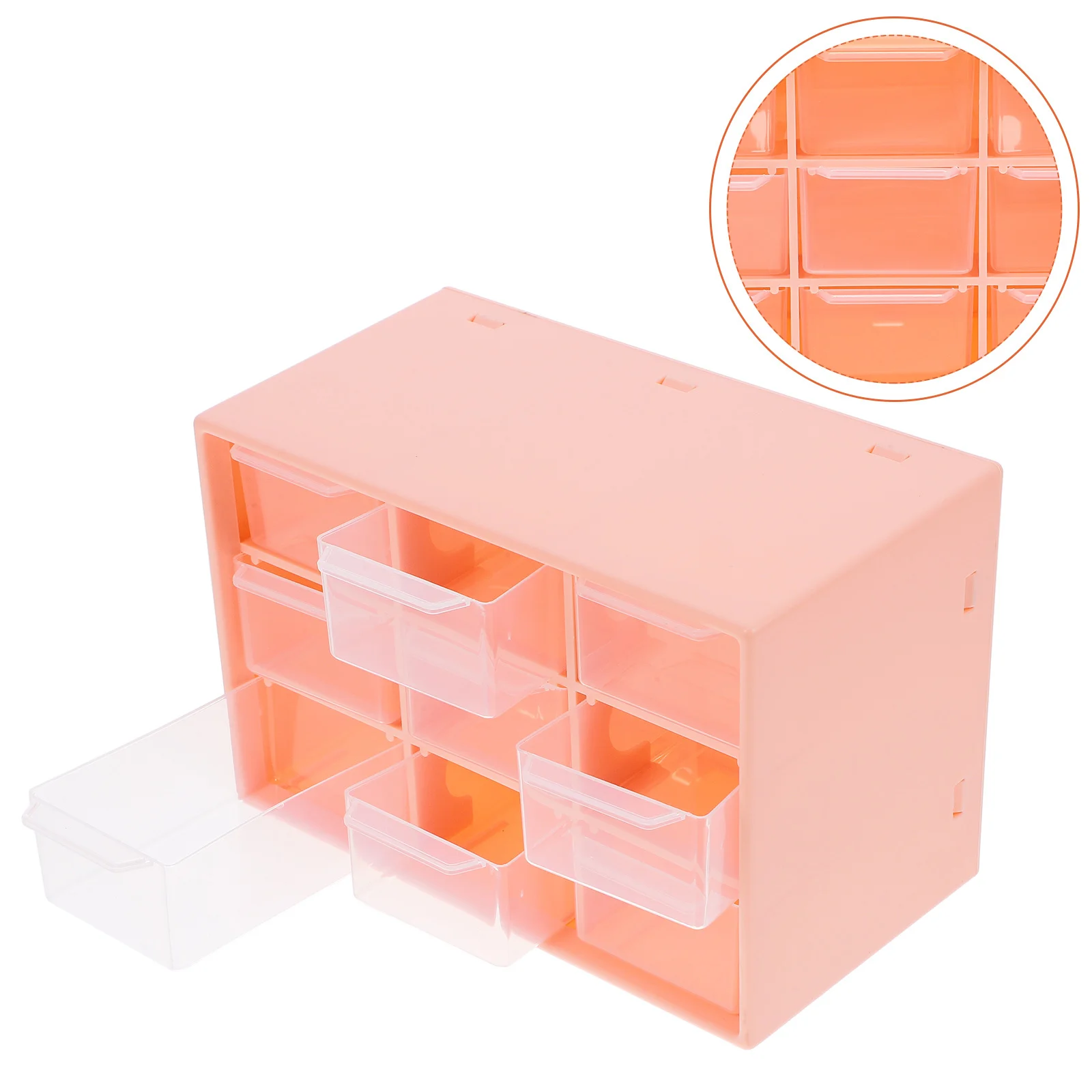 

2Pcs Desktop Drawer Organizer Compact Storage Box Layered Design Desk Organizer Small Office Supplies Storage Drawer Units