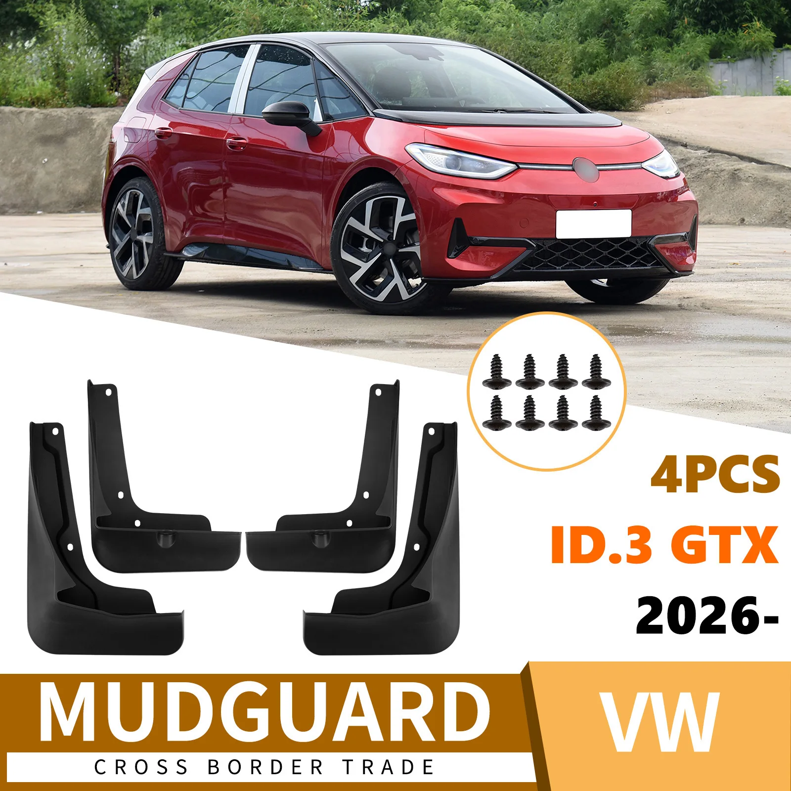 For Volkswagen ID.3 GTX 2026 Front Rear Mud Flaps Mudguards Splash Guards Hot Selling Auto Accessories