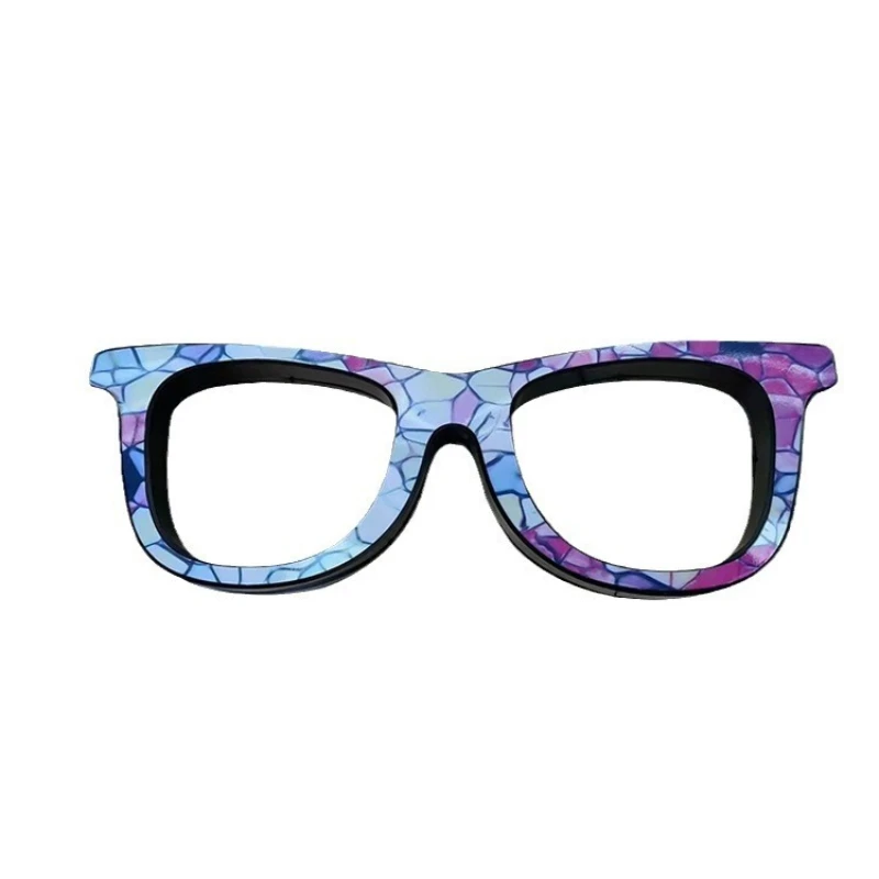 large glasses, advertising light box, door display luminous light sign, seven-color light effect remote control