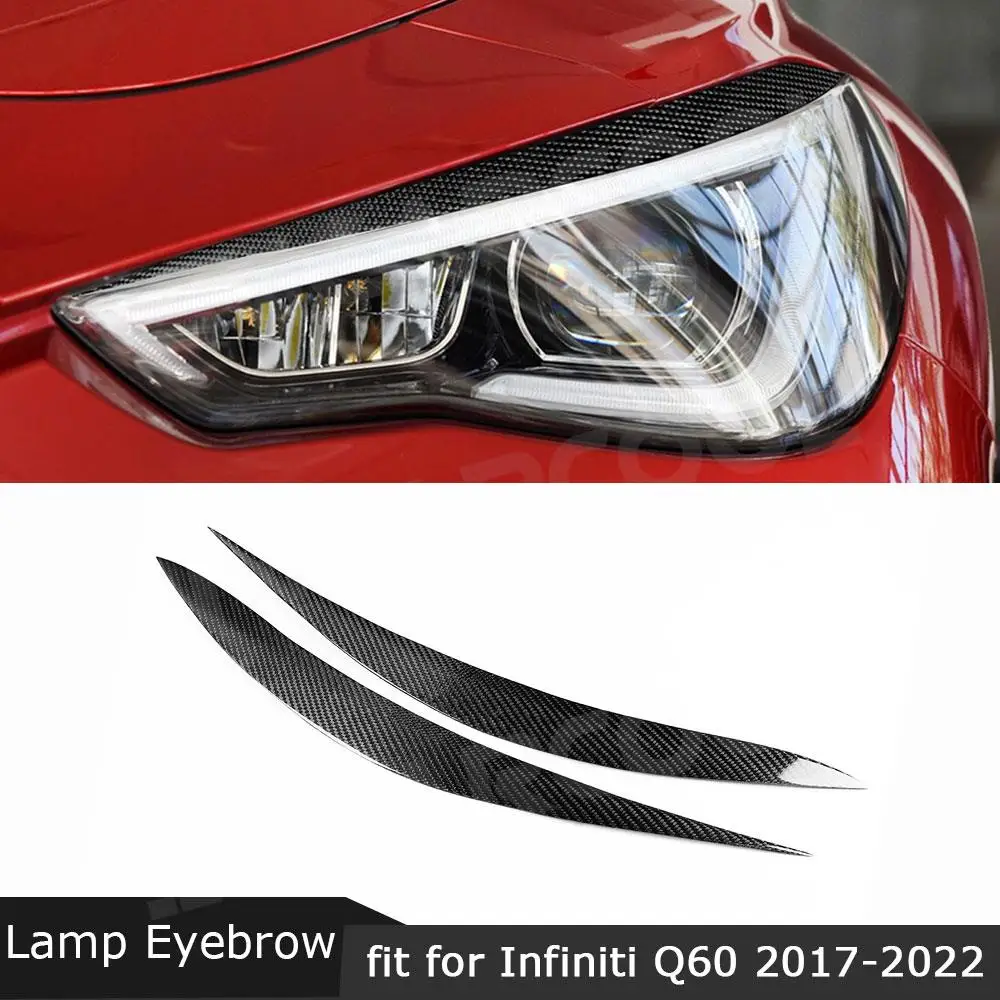 

JMCARCOOL фара для бровей, накладка на веко для Infiniti Q60 2017-2022 для FX35 FX37 FX50 2009-2014, углеродное волокно
