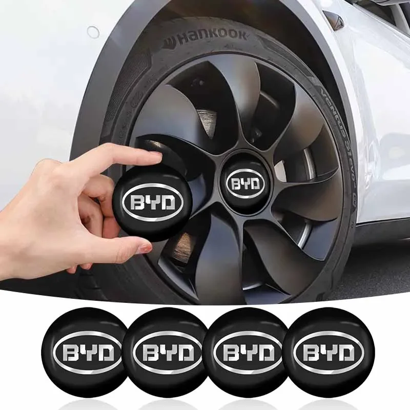 

4PCS 56mm Car Styling Wheel Hub Caps Emblem Badge Stickers Decoration For BYD Jaguar Honda Mustang Nismo TRD MINI Seat Suzuki