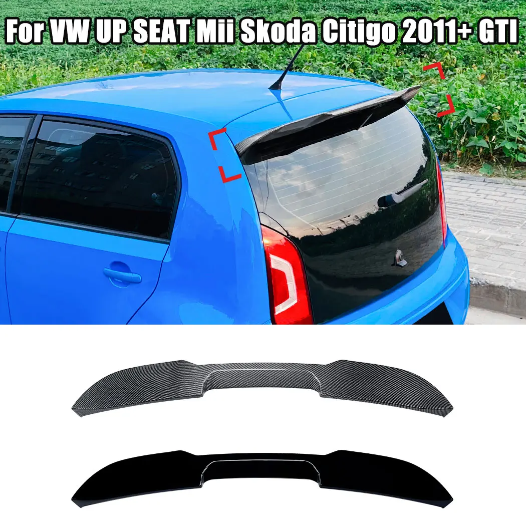 Car Top Tail Wing Rear Roof Trunk Spoiler Fixed Wind Wing Guard Cover Modified For Volkswagen UP SEAT Mii Skoda Citigo 2011+ GTI