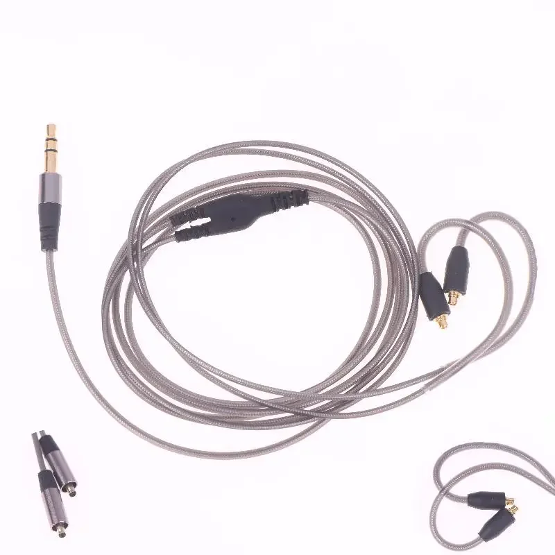 MMCX To 3.5mm Sound Jack Headphone Cable Replacement 120cm Length For SE215/315/535/846/UE900/DC/VJJB/N1