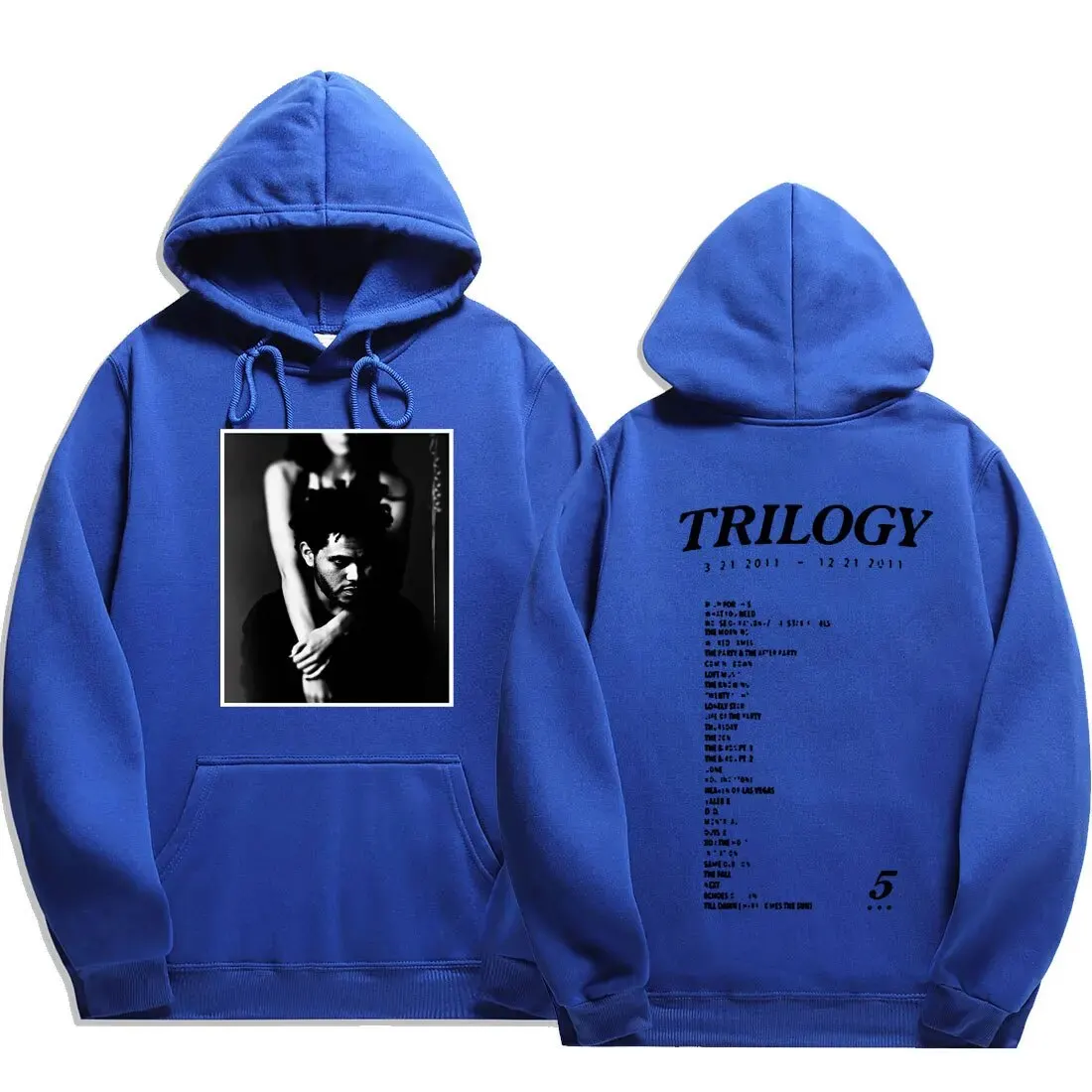 The Weeknd Hoodies Trilogy Print Men Woman Streetwear Hip Hop Y2K Hoodie Hooded Sweatshirts Pullovers Unisex Tracksuit Clothing