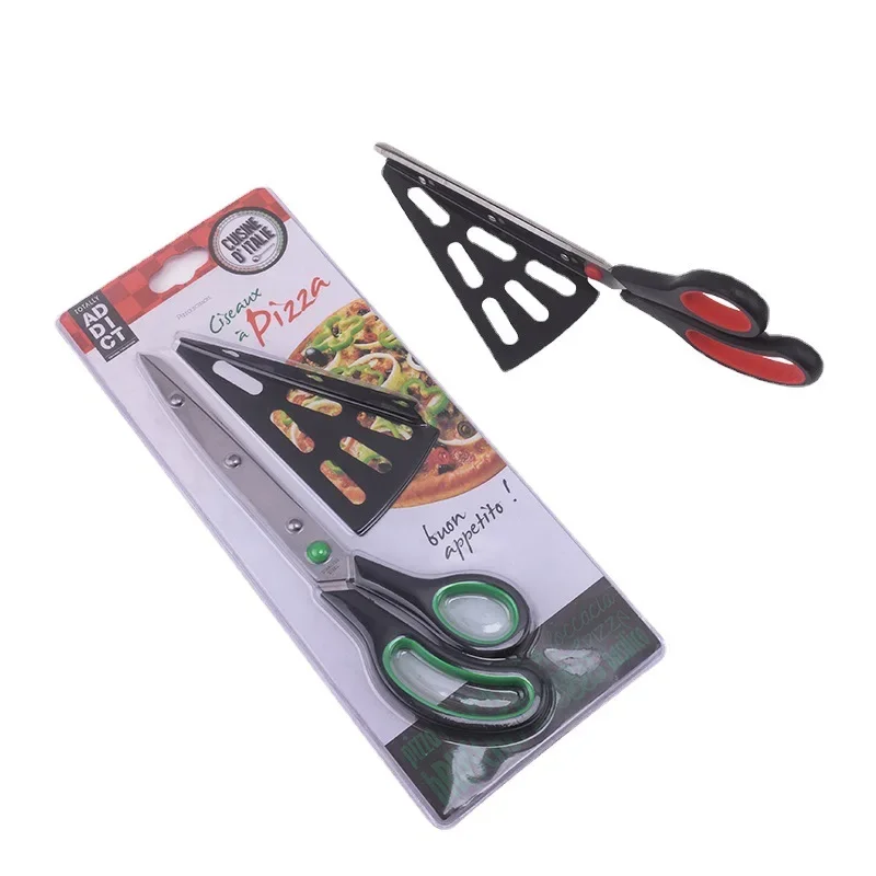 Pizza Scissors Knife Pizza Cutting Tool Stainless Steel Pizza Cutter Slicer Baking Tool Multi-Functional With Detachable Spatula