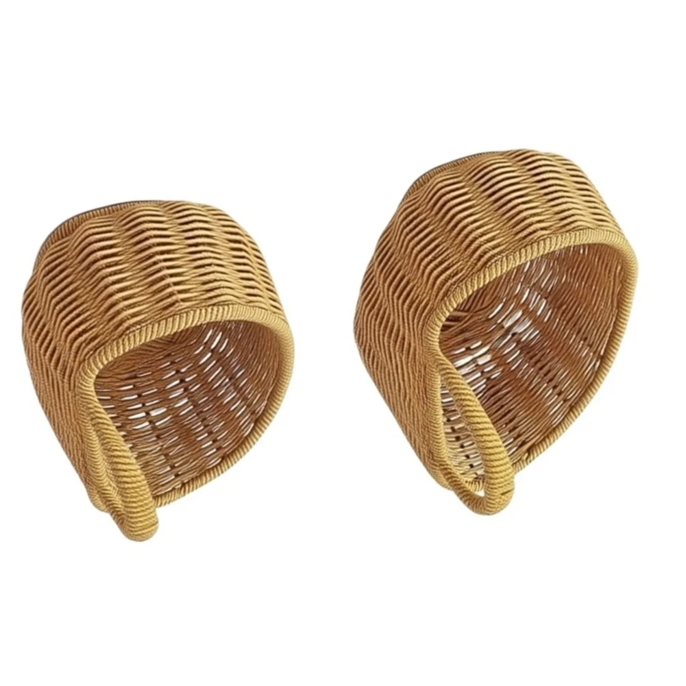 Wall Mounted Basket Set 2pcs for Kitchen Bathroom Garden Office PP Plastic 28x13x9.5cm 13.5x10x9.5cm Decorative