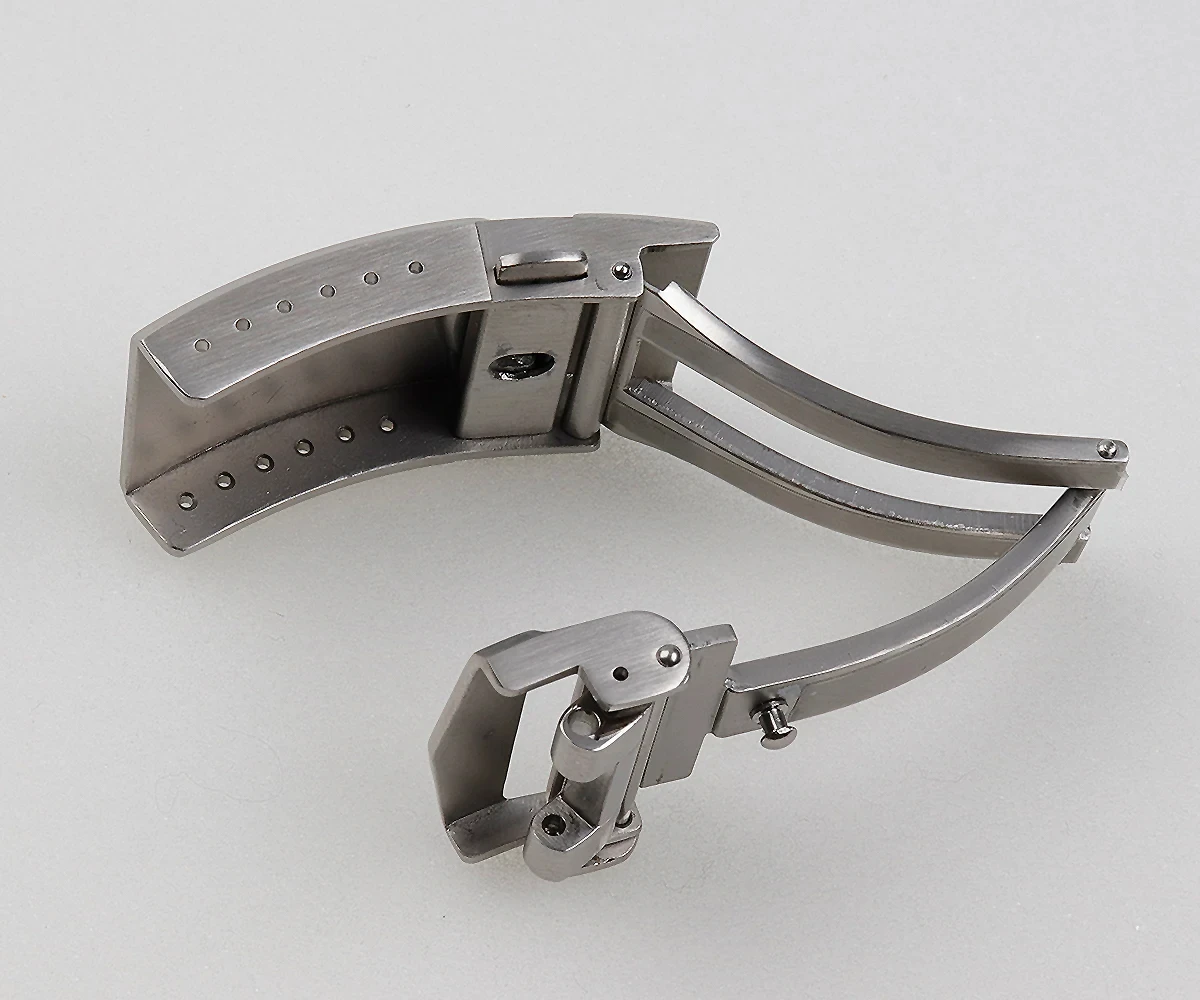 Części do zegarków Cronos Metalowa bransoletka ze stali nierdzewnej Solidne szczotkowane zapięcie 18 mm 20 mm do zegarka 62Mas