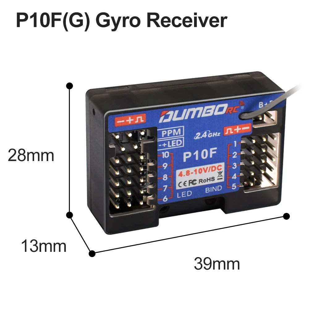 DUMBORC X6F/X6FG/P6DC/X6DCG 2.4G 6CH Radio Control Systeem Ontvanger voor X4 X5 X6 X6P Zender RC Auto Boot Afstandsbediening