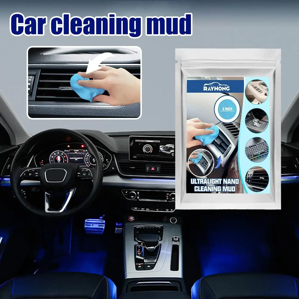 Car Cleaning Gel Putty Reusable Car Interior Detailing Auto Vent Gel Computer Keyboard Remover Mud Dust Cleaning Cleaner Du L2H3