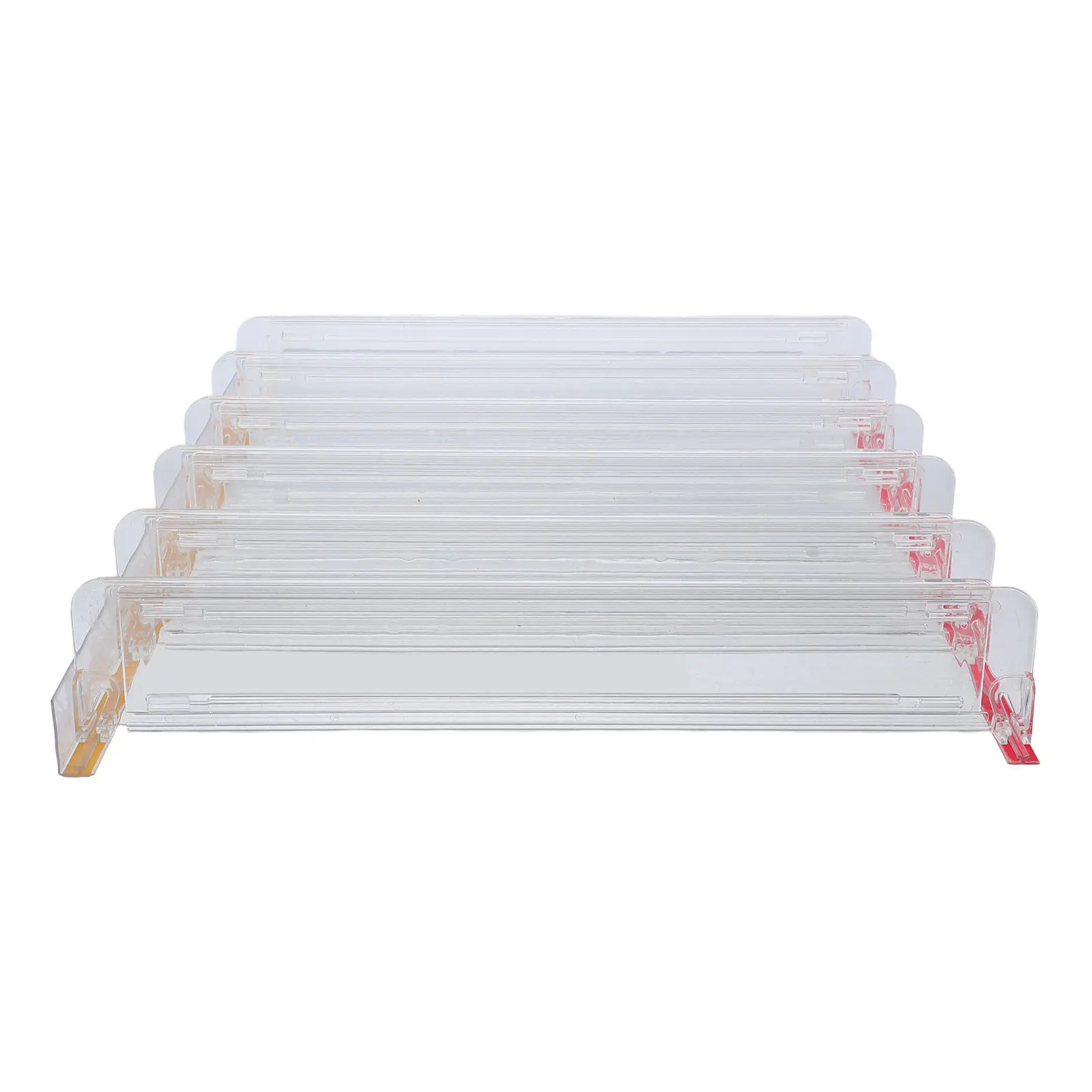 Adjustable Acrylic Shelf Divider Extendable for Retail Store Organization Clear Plastic Shelf Partitions Kitchen Closet Cabinet