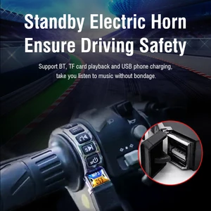 E-Bike Moto Guide, USB Charging, BT Audio with Switch, Bluetooth speaker 6 Main Sales Sound for Moto - №2