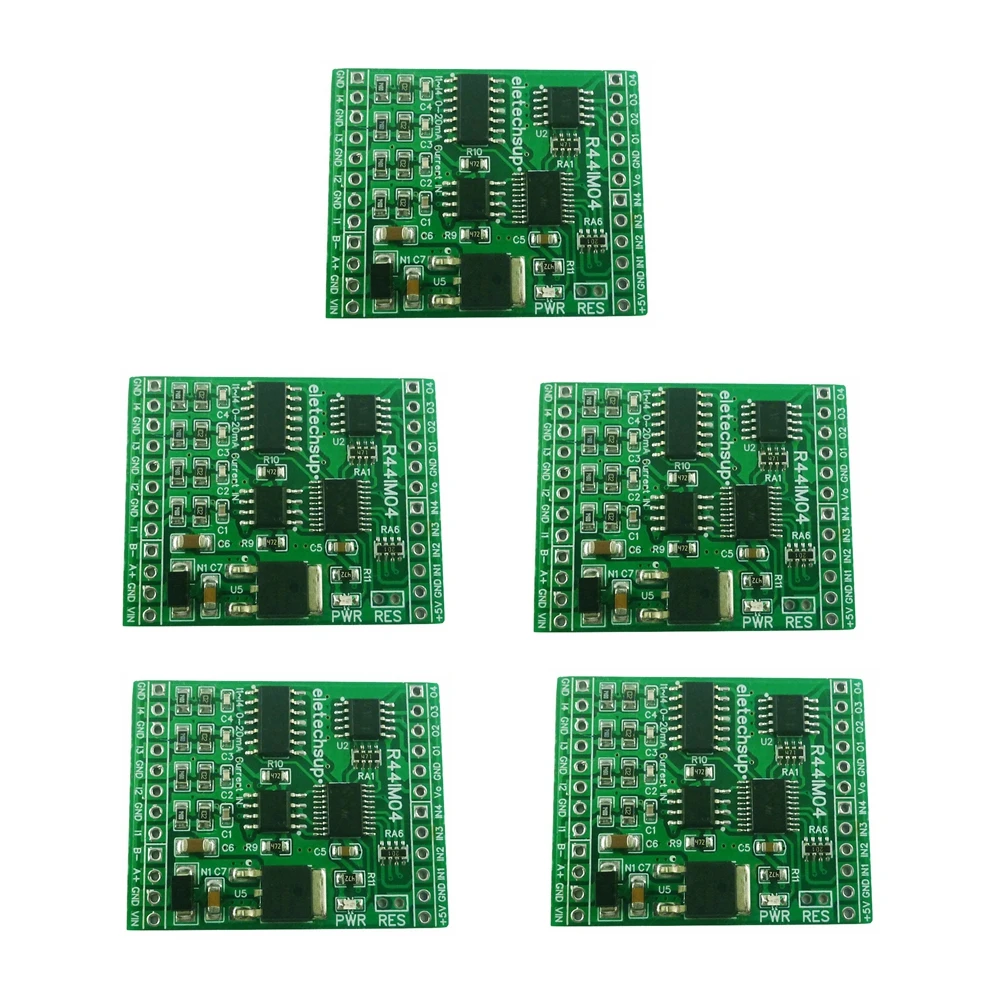 

12CH 12V 24V RS485 Analog Digital IO Module 4AI-4DI-4DO PLC Remote I/O Board Modbus RTU 01/02/03/04/05/06/15/16 Function Code