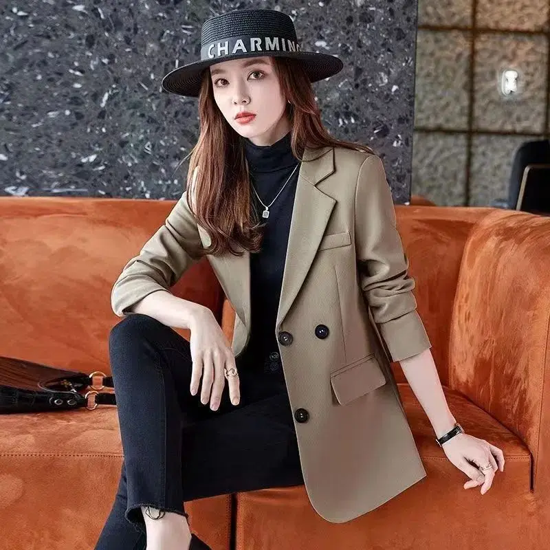 

2023 Spring and Autumn New Suit Coat Female Thin Senior Sense Explosive Street Suit Suit Women Wear