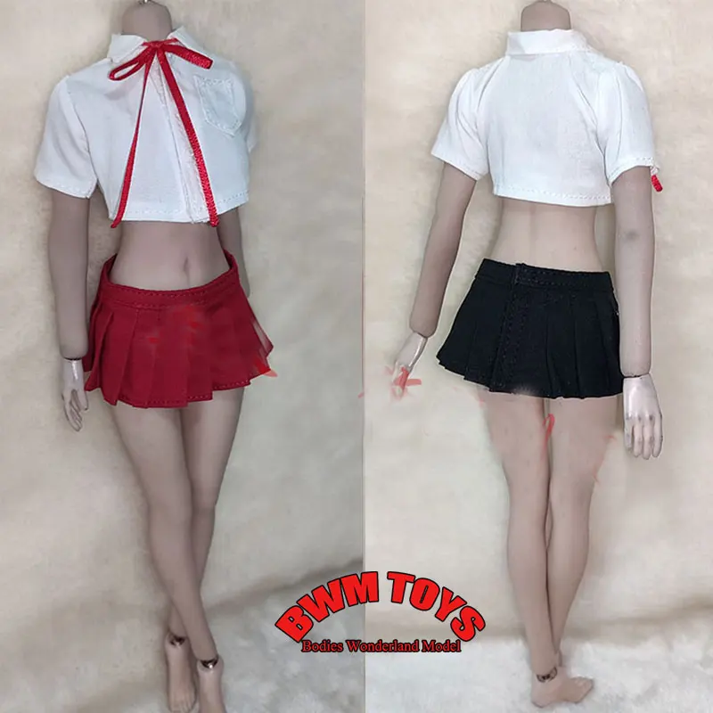 

Сексуальная школьная форма ручной работы в масштабе 1/6, плиссированная юбка, комплект одежды для 12-дюймовой экшн-фигурки TBL UD, кукла