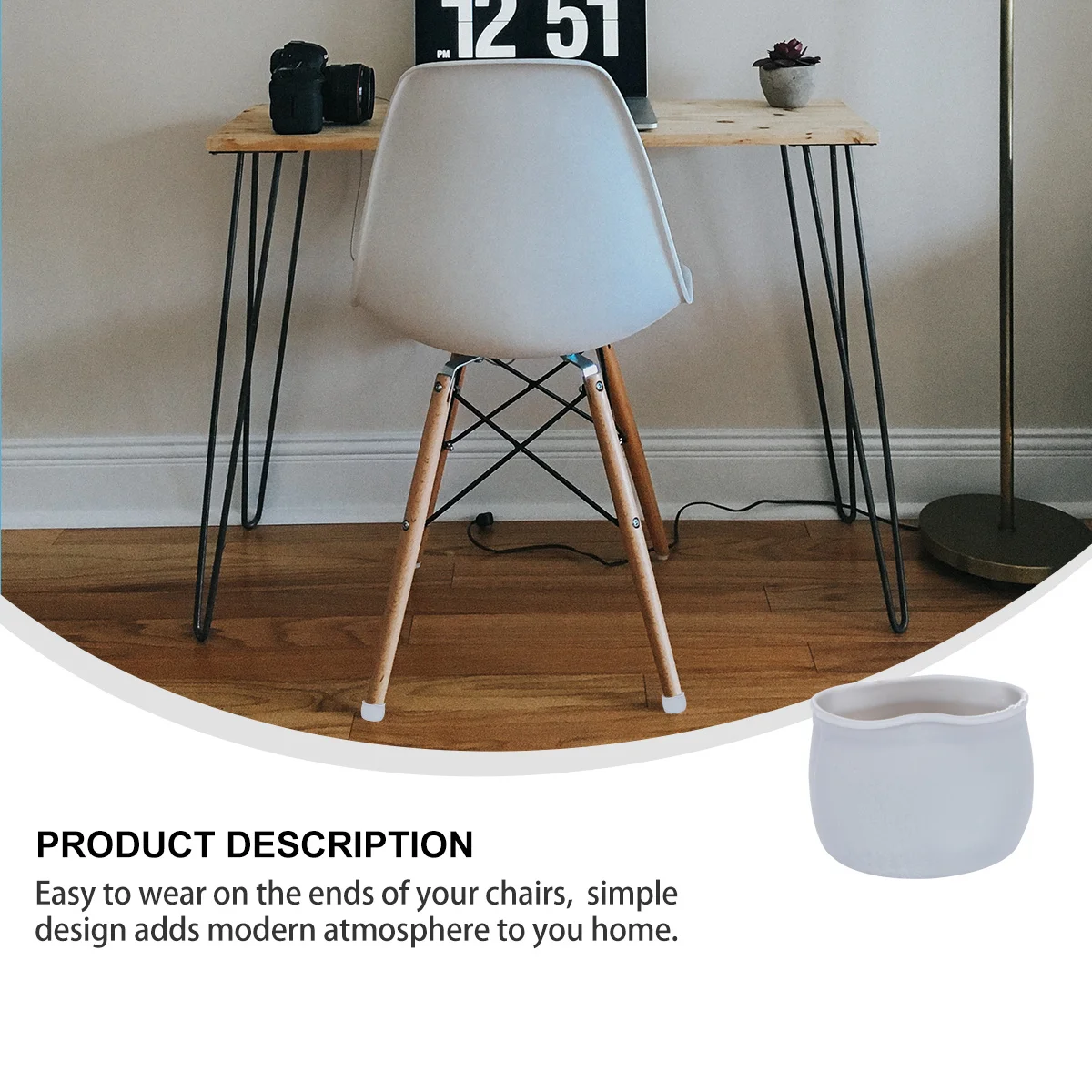 

50Pcs Table Feet Covers Silicone Chair Leg Covers Protective Mute Footpads for Hardwood Tile Laminate Floor Table Feet Sleeves