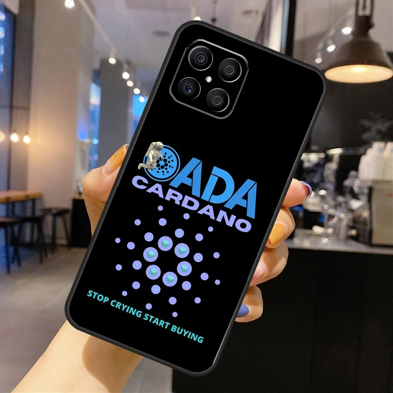 Cardano Coin Ada Cryptocurrency Phone Case For Huawei P50 P40 P30 P20 Lite Pro Nova 5T P Smart 2021 Honor X8 X7 X9 50 Case