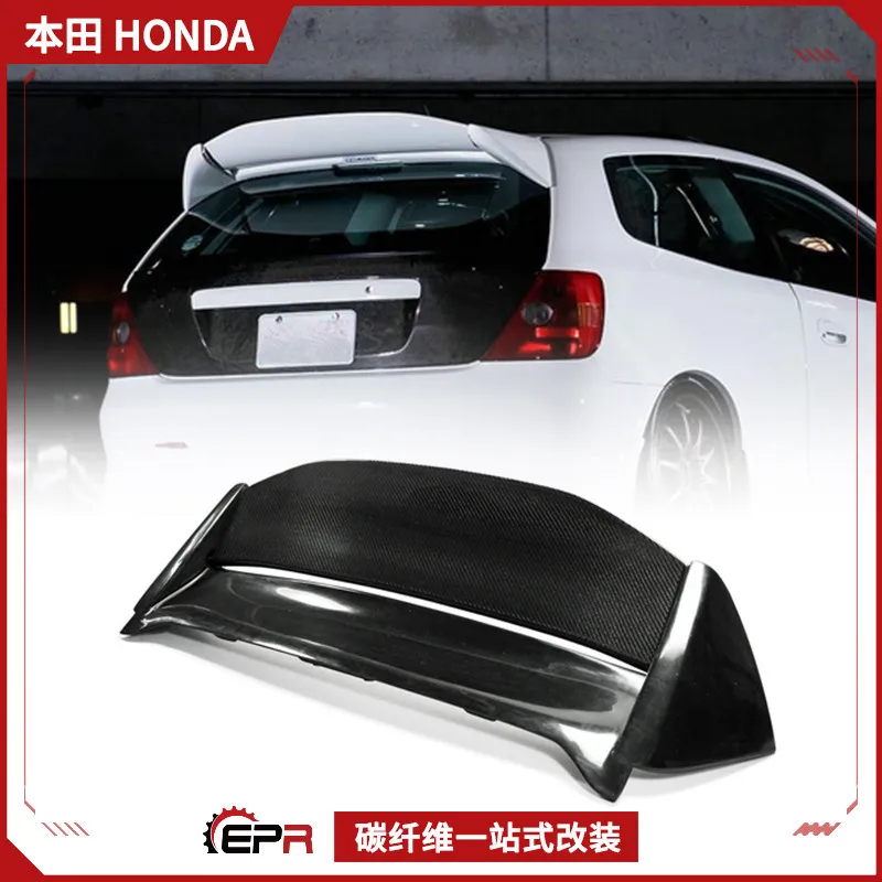 

Suitable for Honda Civic EP3 Mugen unlimited carbon fiber modified top wing, rear spoiler fixed wind wing
