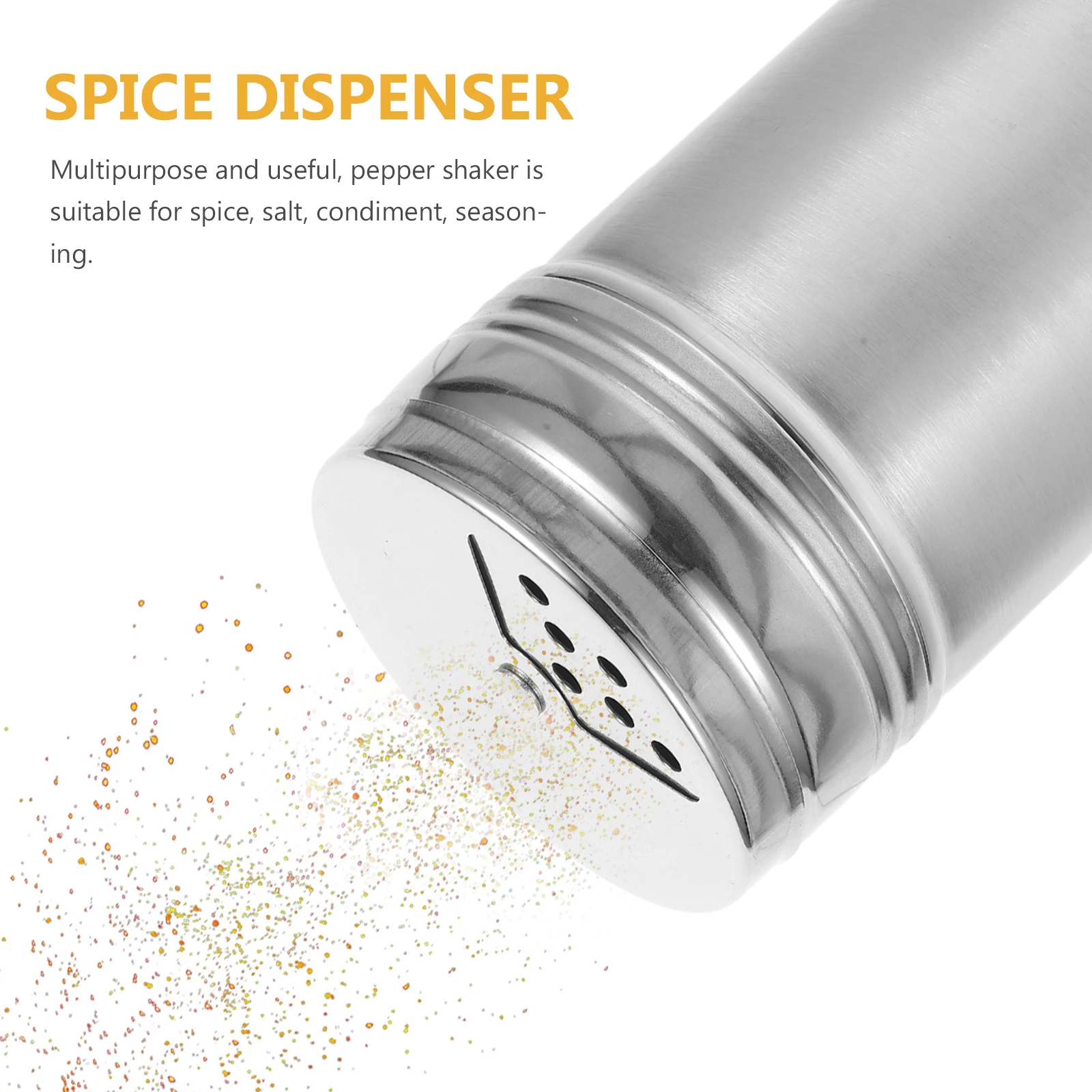 

3 Pcs Spice Dispenser Salt & Pepper Shakers Powder Kitchen Seasoning Bottle Jar