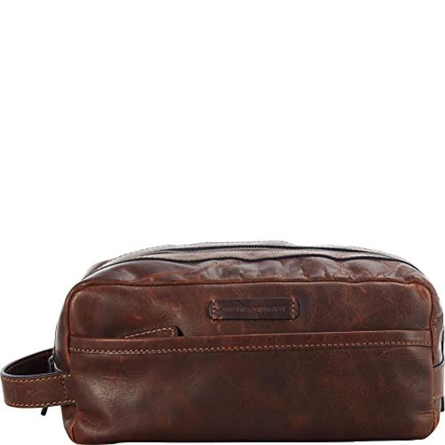 

Men's Logan Large Travel Dopp Kit with Waterproof Fabric in Black for Organized Toiletries and Easy Storage