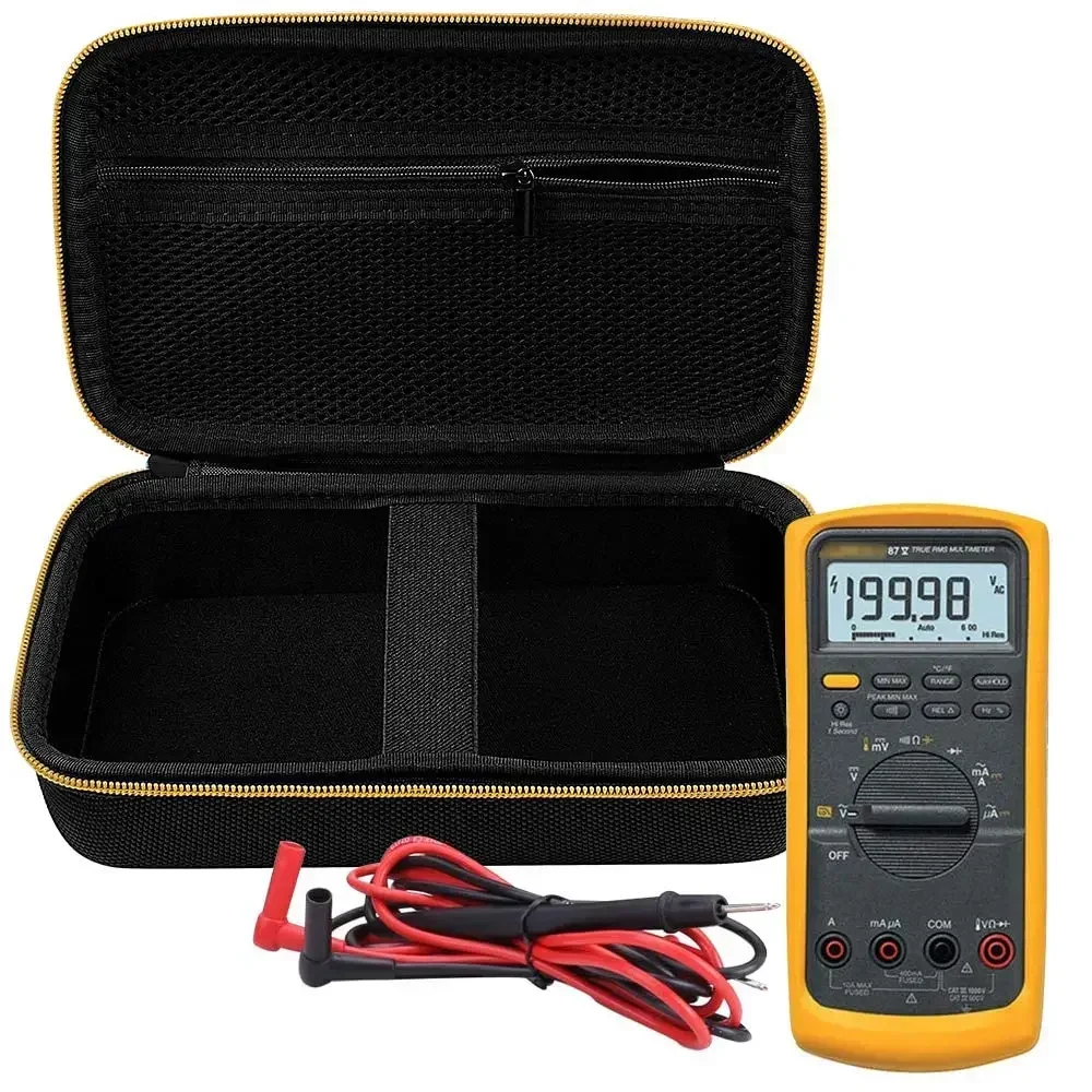 Comecase Hard Carrying Case for Fluke 87-V/ 87V Max/ 88V Digital Multimeter, Protective Travel Storage Bag - Black