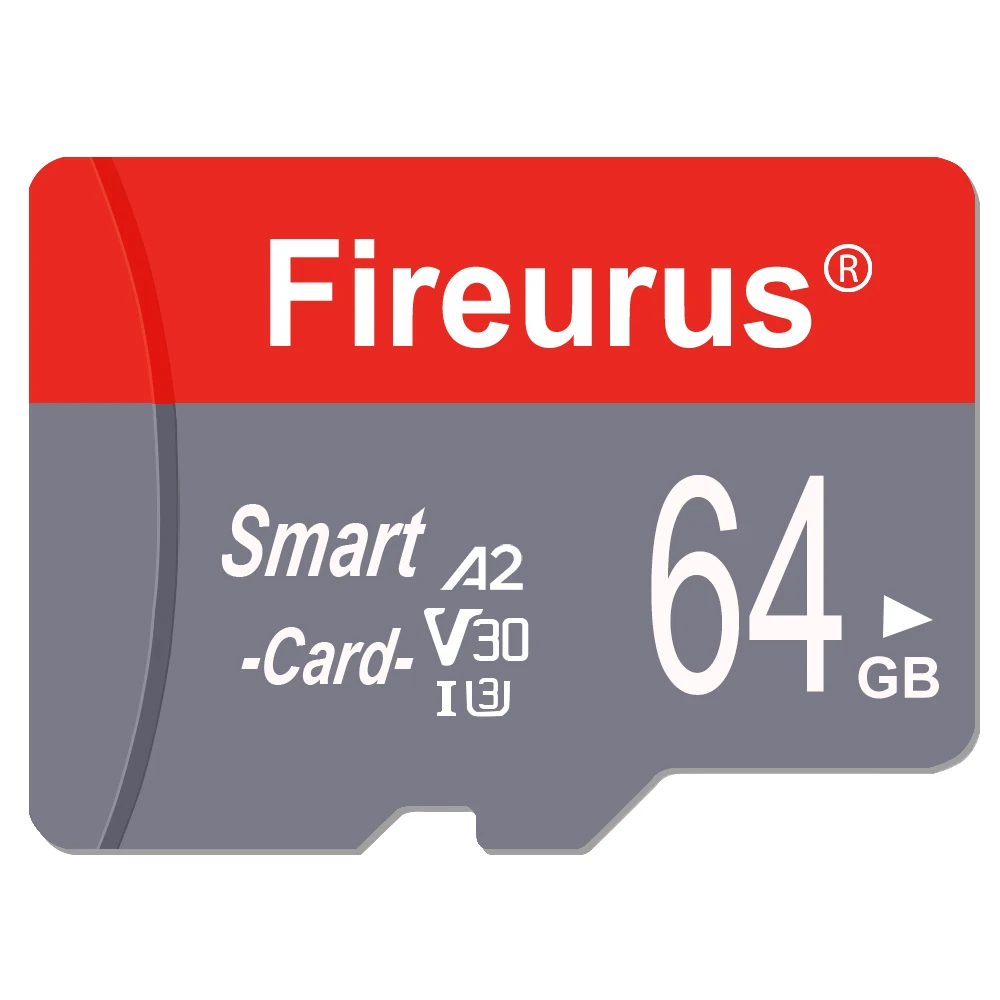 A2 V30 Fireurus carte mémoire haute vitesse U3 32GB 64GB Micro TF carte SD 128GB 256GB carte TF pour appareils de Surveillance caméra