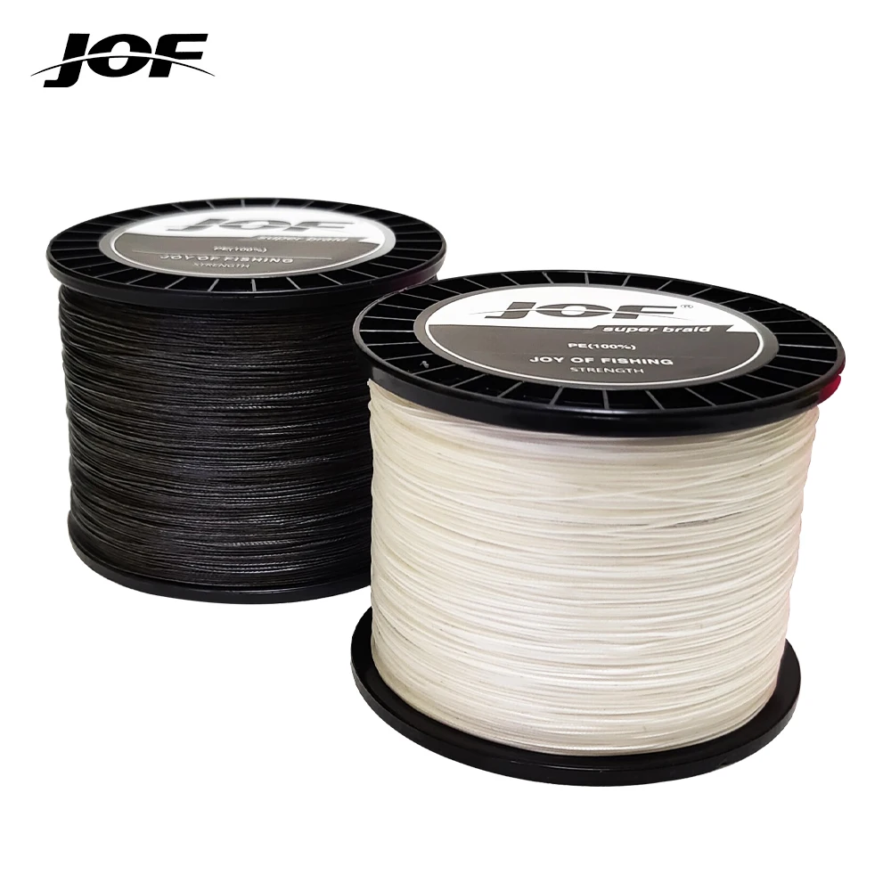 JOF Braided Fishing Line 8 Strand Multifilament Line Superior Strength and Sensitivity Vibrant Orange Color for High Visibility