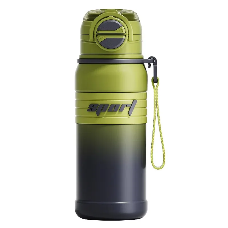 

680ml Keep Cold Insulated Water Bottle Outdoor Sport Vacuum Flasks Stainless Steel Thermos Cup Large Capacity Bouncing Water Cup