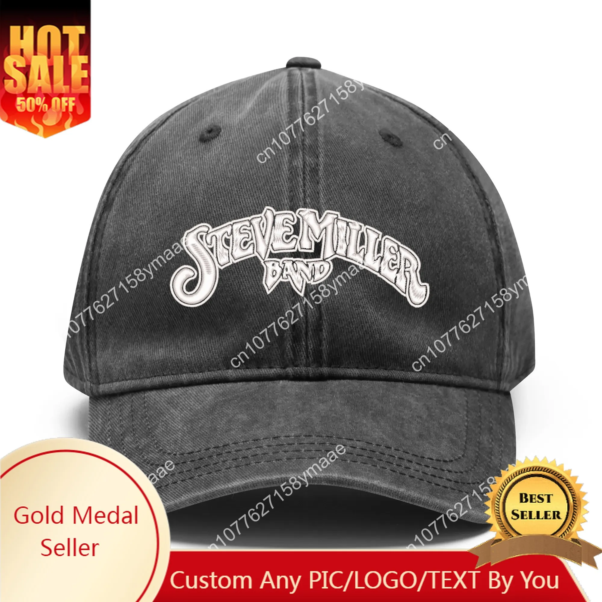 

Steve Miller Embroidery Hats Mens Womens Sports Baseball Hat Hip Hop Customized Made Caps Personalized Text Cowboy Trucker Cap