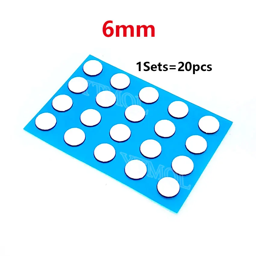 1-10Sets 6mm diameter Esports Mouse Skates Mouse Feet DIY Universal Dot Mouse Pad Antii-slip Feet Sticker