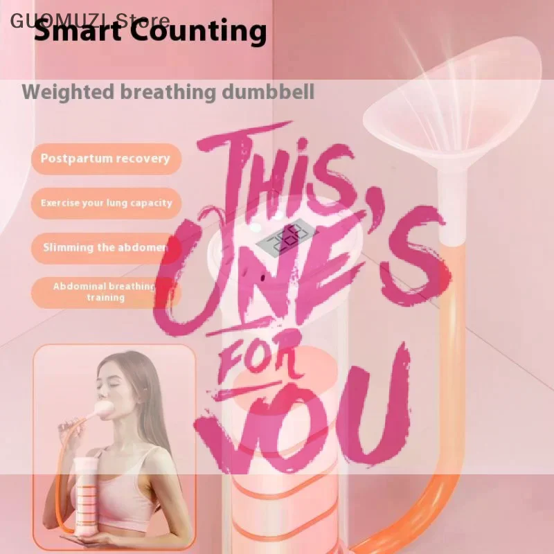

Adjustable Diaphragm Breathing Dumbbell Trainer For Core Strength Facial Toning Lung Capacity Expander