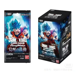 Dragon Ball FB01 gra booster karty TCG błyszczący syn Goku Saiyan Vegeta Anime handel Battle Booster Box kolekcja kart zabawka