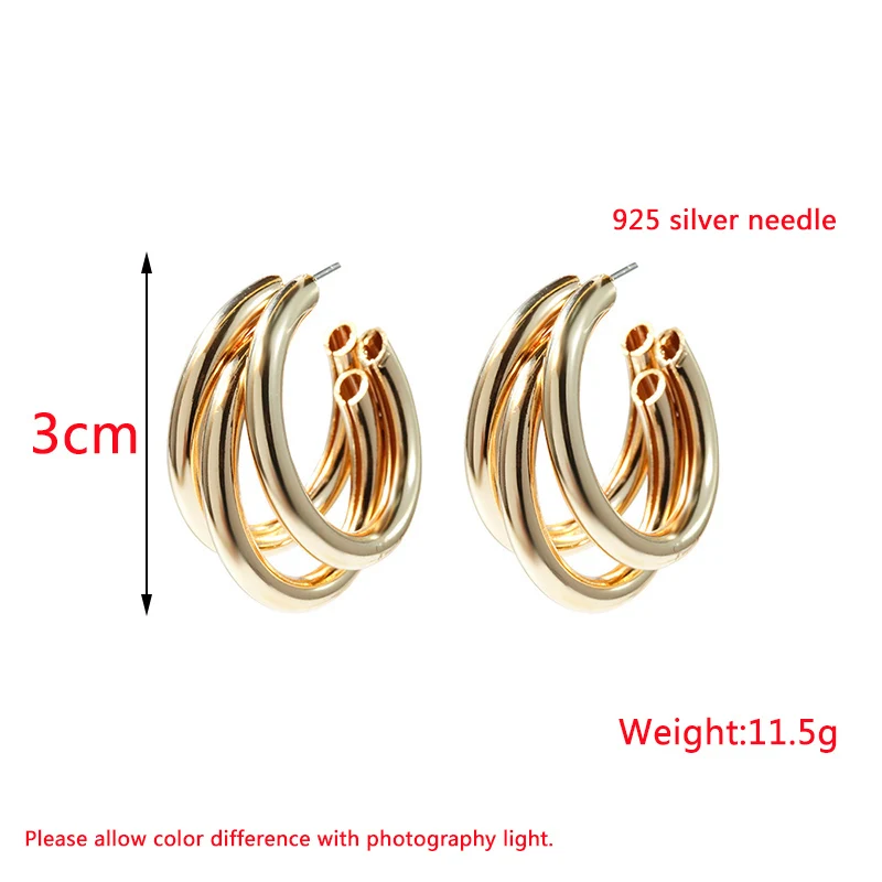 New Elegant Women Dangle Earrings C-shaped Painting Girls Drop Earrings Flannelette Geometric Statement Earrings pendientes muje