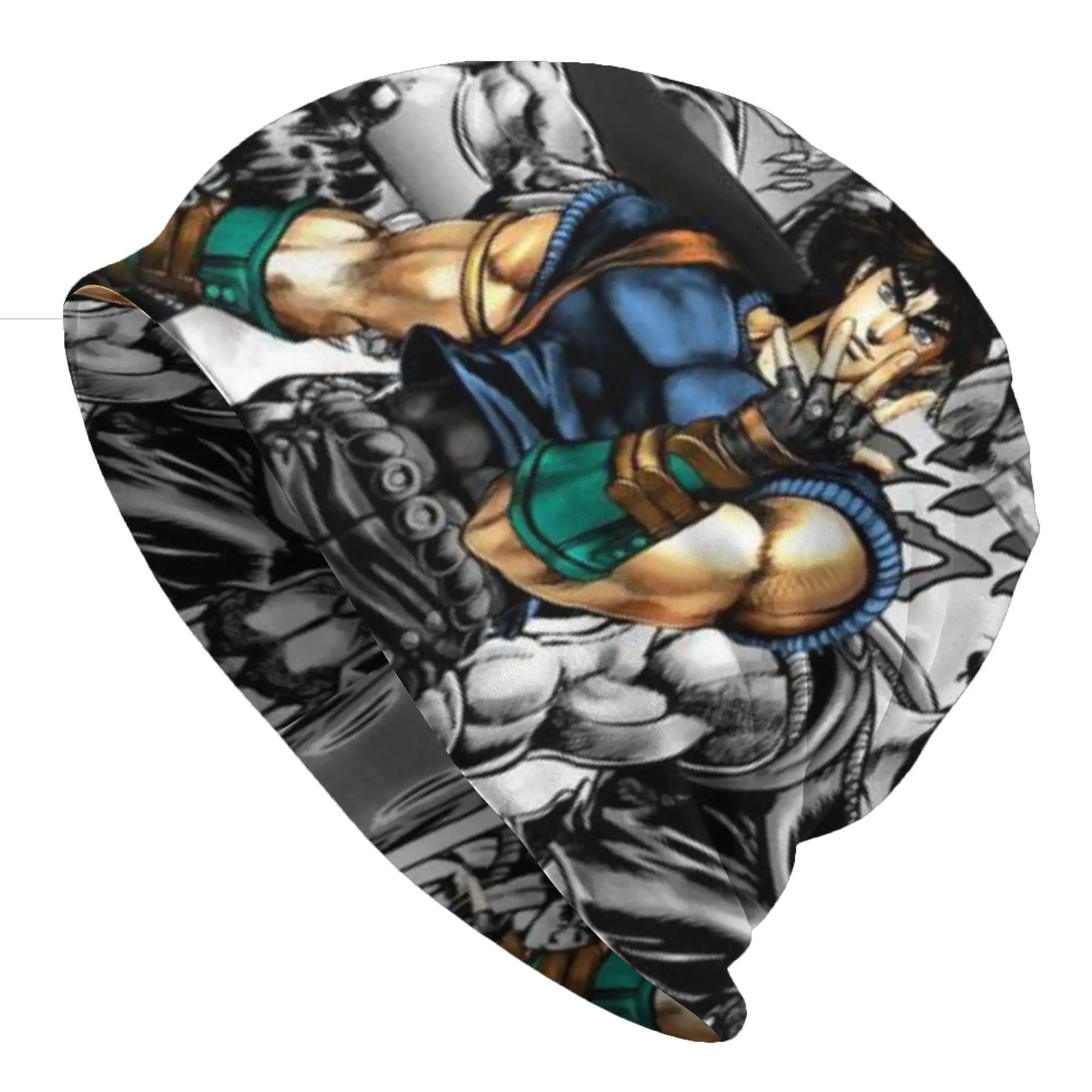 Bonnet Hats JoJo's Bizarre Adventure Men Women's Thin Hat Jonathan Joestar (1) Retro Cap Hip Hop Skullies Beanies Caps