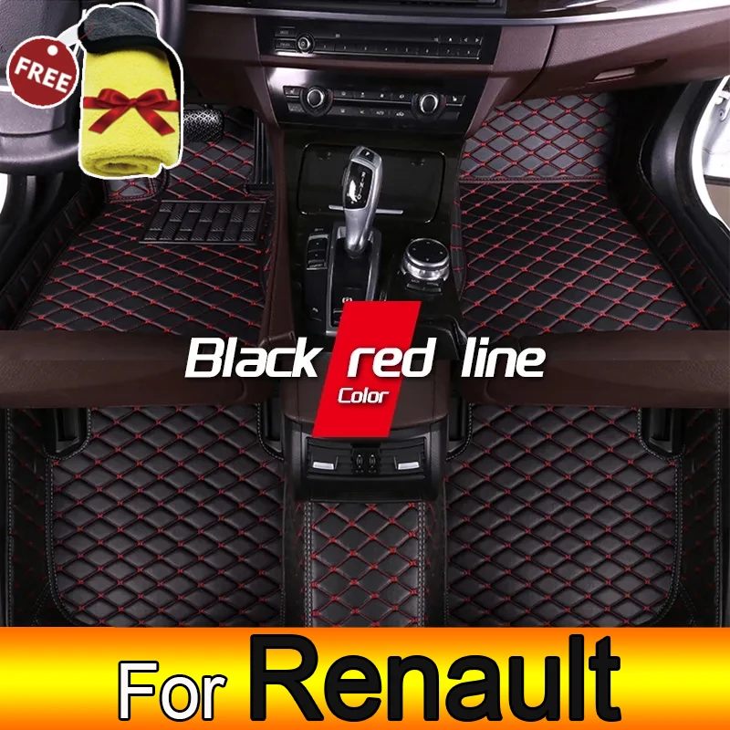 

Car Floor Mats For Renault Captur Koleos Fluence Arkana Duster Laguna Zoe Pulse Clio Latitude Scénic Twingo Car Accessories